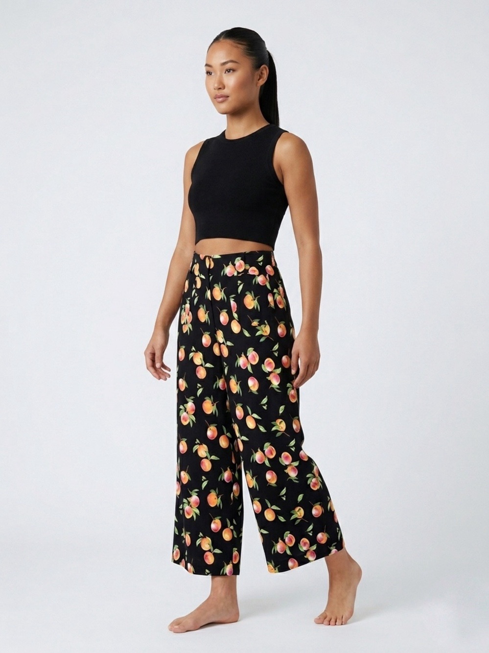 092 MAEVE Anthropologie Women’s The Colette Wide Leg Peach Pant, Large (Sz 32) - Picture 13 of 14